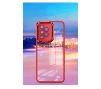 Funda Premium Antigolpe Con Soporte Plegable Transparente para iPhone 12 Borde Camara Aluminio 6 Color