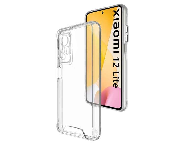 Funda Clear View Case para Xiaomi 12 Lite funda con solapa rosa