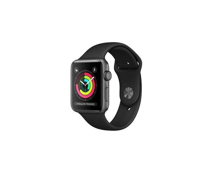 Apple Watch (Series 3) 38 - Aluminio Negro - Correa Deportiva Negro