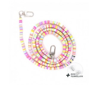 Cordón Silicona Universal con Enganche y Tornillo para Funda de Móvil