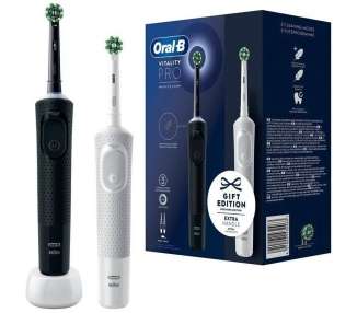 Cepillo dental braun oral-b vitality pro duo/ pack 2 uds