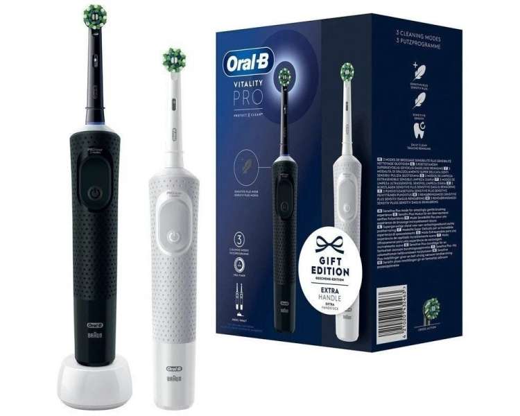 Cepillo dental braun oral-b vitality pro duo/ pack 2 uds