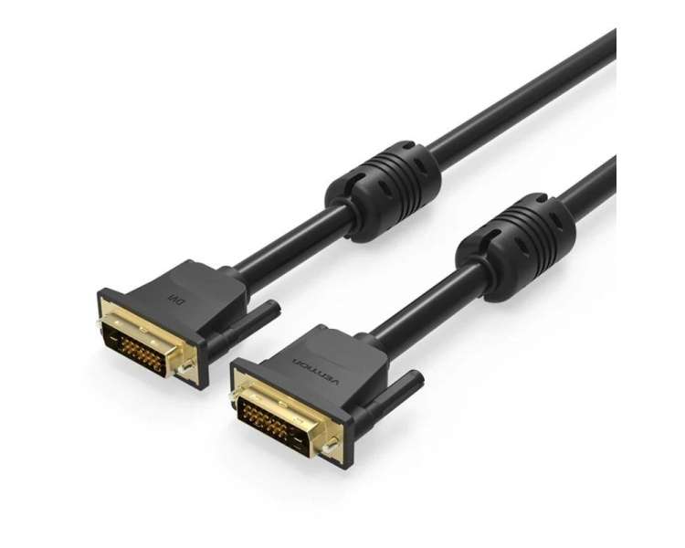 Cable dvi vention eaabg/ dvi-d macho - dvi-d macho/ 1.5m/ negro