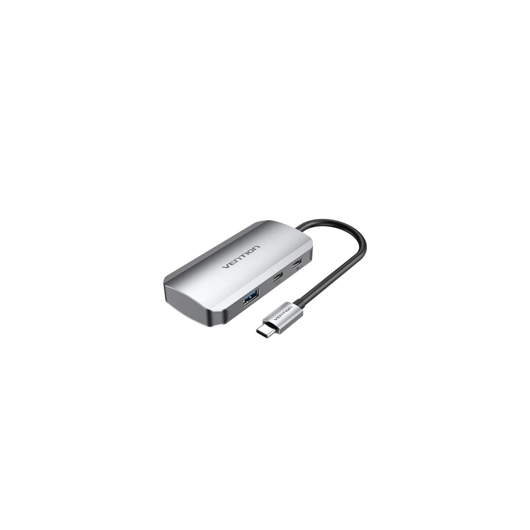 Hub usb tipo-c vention tndhb/ 3xusb/ 1xusb tipo-c/ 1xusb tipo-c pd