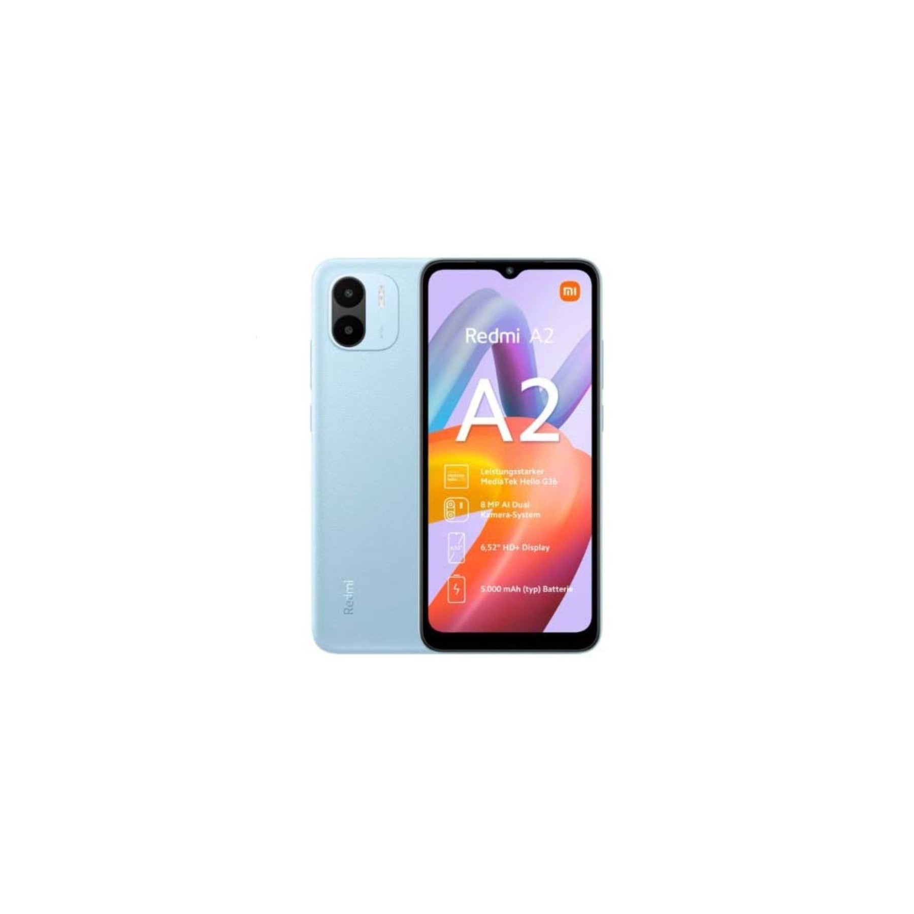 Smartphone xiaomi redmi a2 3gb/ 64gb/ 6.52'/ azul claro