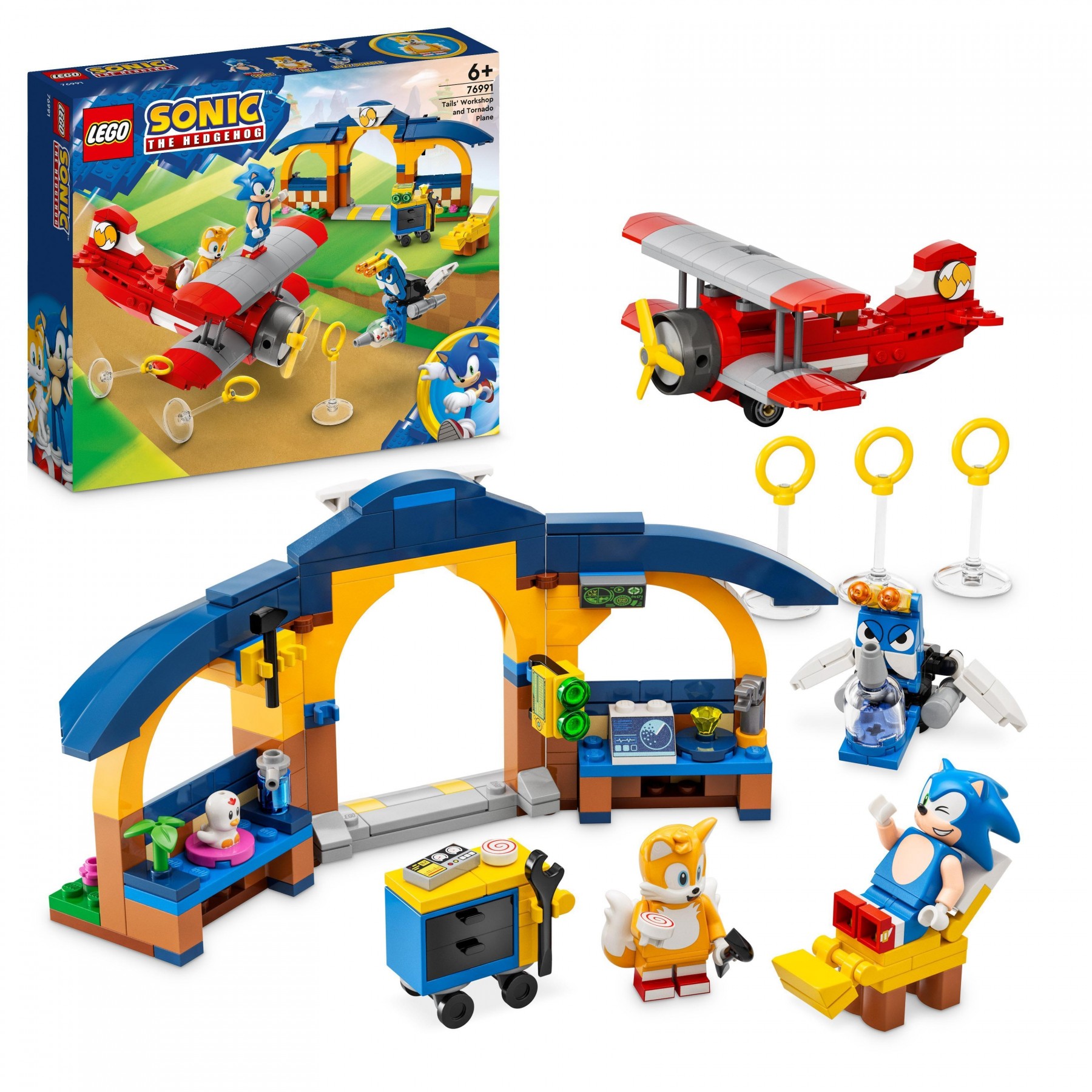 LEGO Sonic - Tails' Workshop and Tornado Plane (76991)