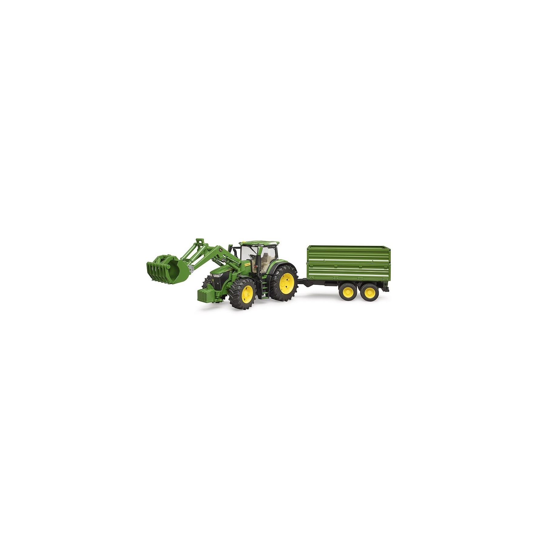 Bruder - John Deere 7R 350 w/Frontloader & Tipping Trailer (BR3155)