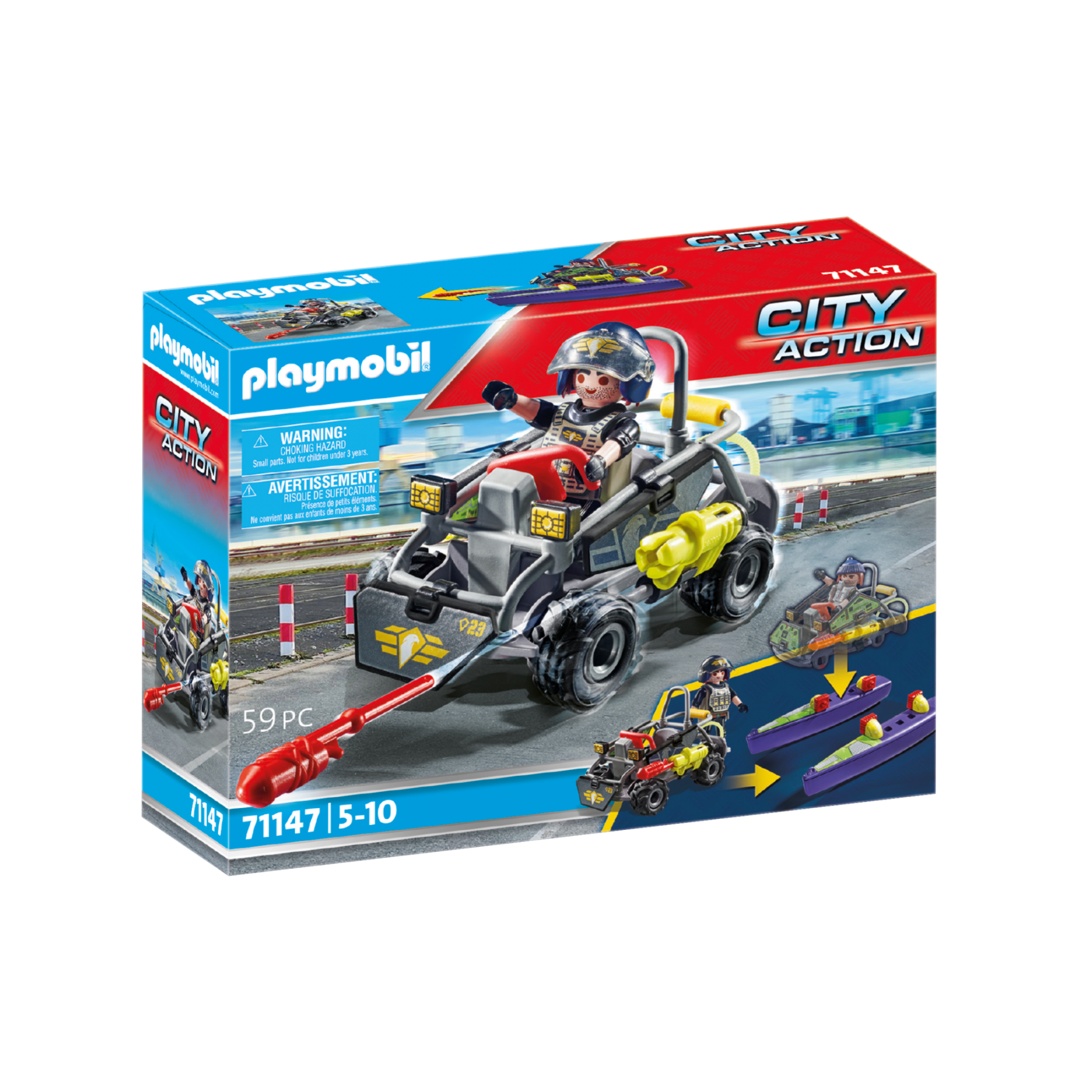 Playmobil - Tactical Unit - Mulit-Terrain Quad (71147)