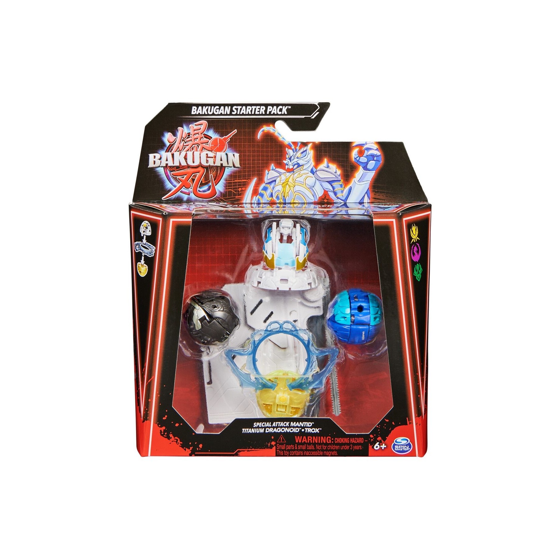 Bakugan - Special Attack Mantid w/ Titanium Dragonoid & Trox Starter