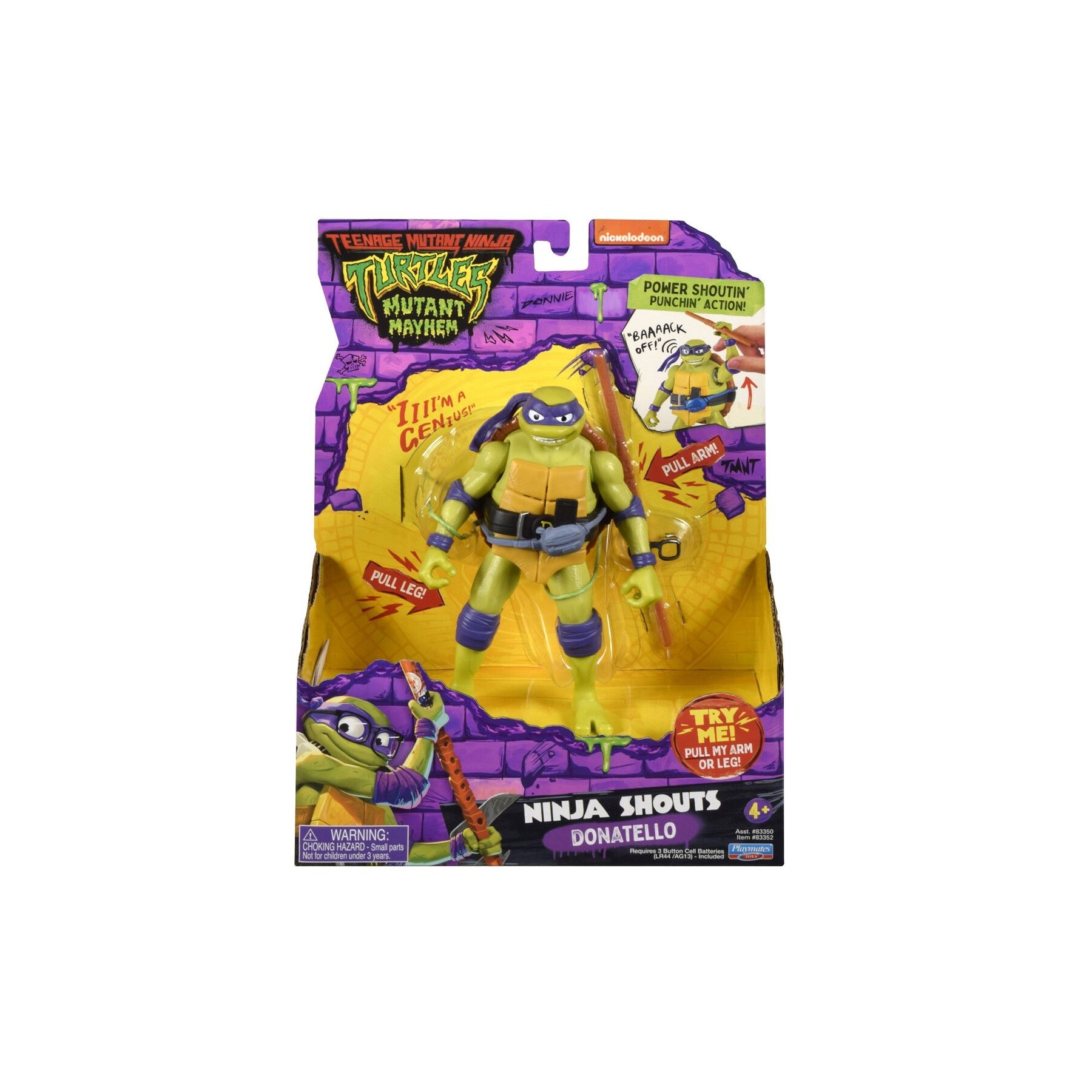 Turtles Mutant Mayhem - Power Sounds 14cm - Donatello