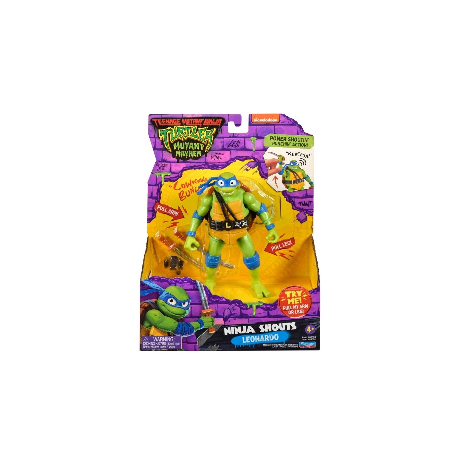 Turtles Mutant Mayhem - Power Sounds 14cm - Leonardo