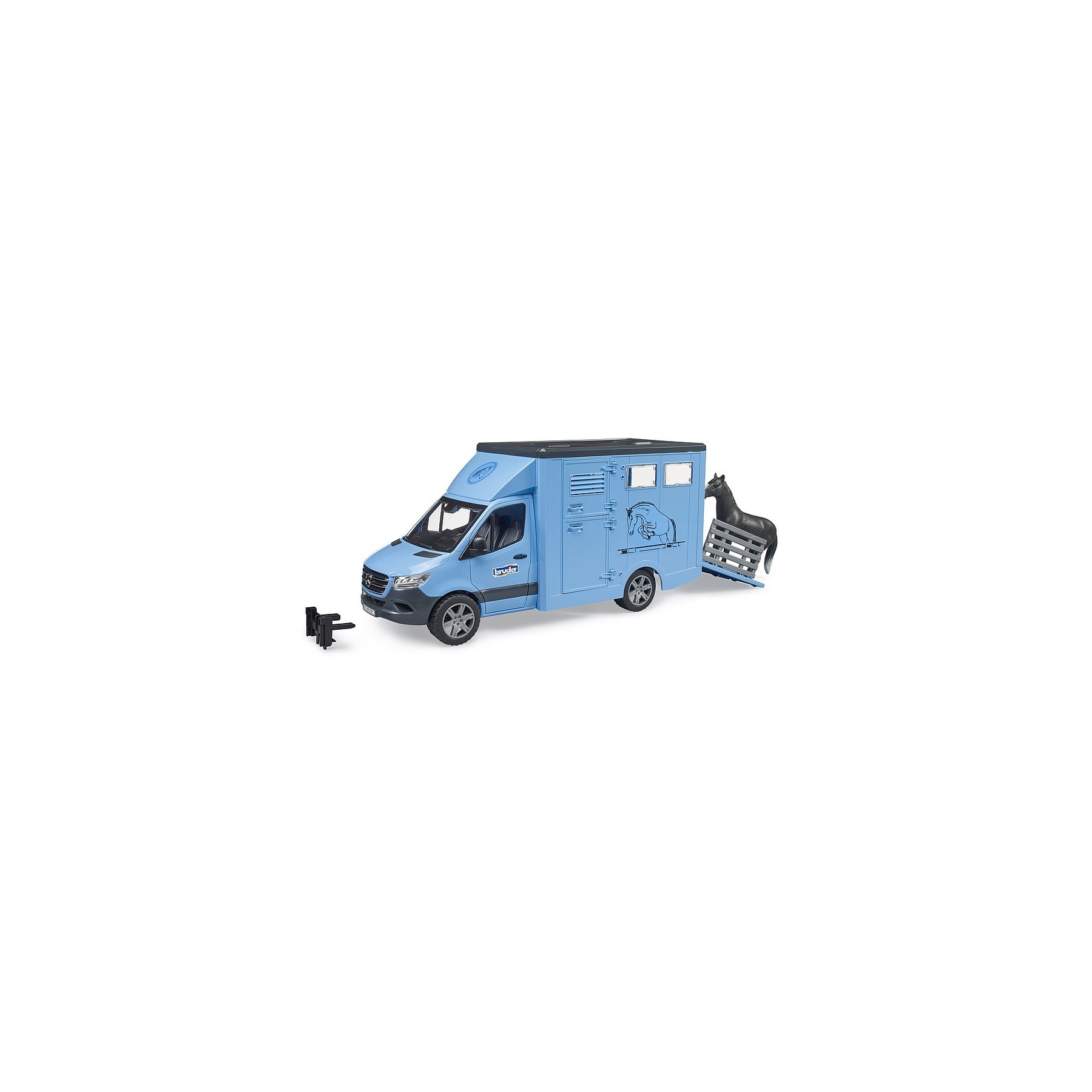 Bruder - MB Sprinter Animal Transporter & 1 horse (02674)