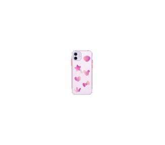 Funda Gel Transparente Purpurina Relieve iPhone 12, 3-Colores