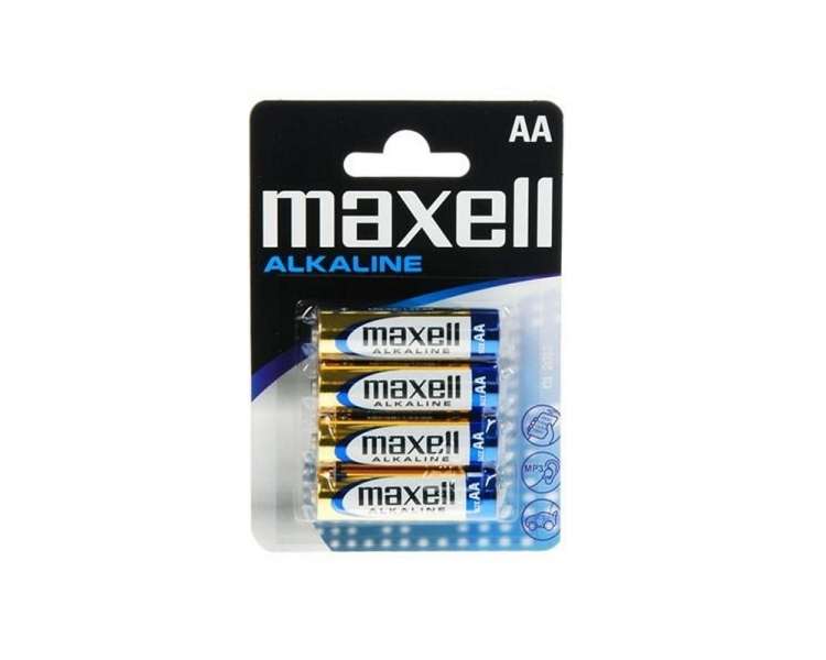 Maxell Pila Alcalina 1.5V Tipo AA Pack4