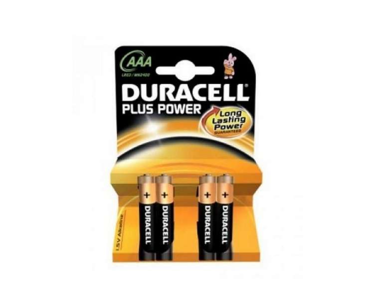 Duracell Pila Alcalina Plus Power LR3 AAA Pack-4