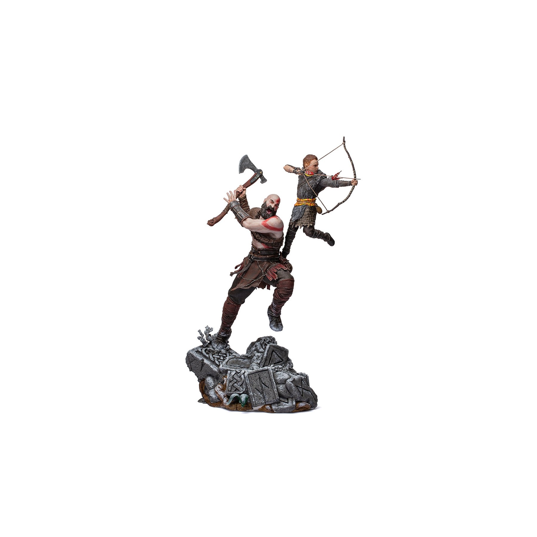 God Of War - Kratos and Atreus Statue Art Scale 1/10