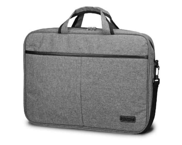 Maletín subblim elite laptop bag para portátiles hasta 14'/ cinta para trolley/ gris