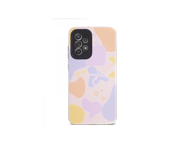 Funda Gel Doble capa para iPhone X/XS - Formas Rosa
