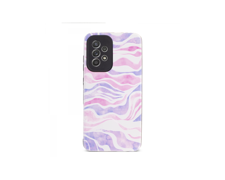 Funda Gel Doble capa para iPhone X/XS - Ondas Rosas