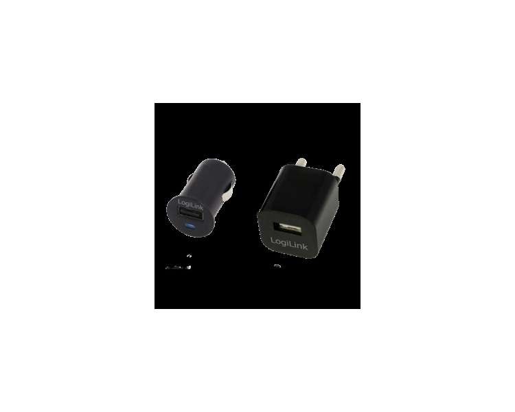 CARGADOR USB CASA/COCHE LOGILINK PA0076 5V/1A PA0076