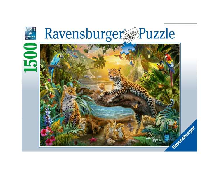 Ravensburger - Leopard Family In The Jungle 1500p - 17435
