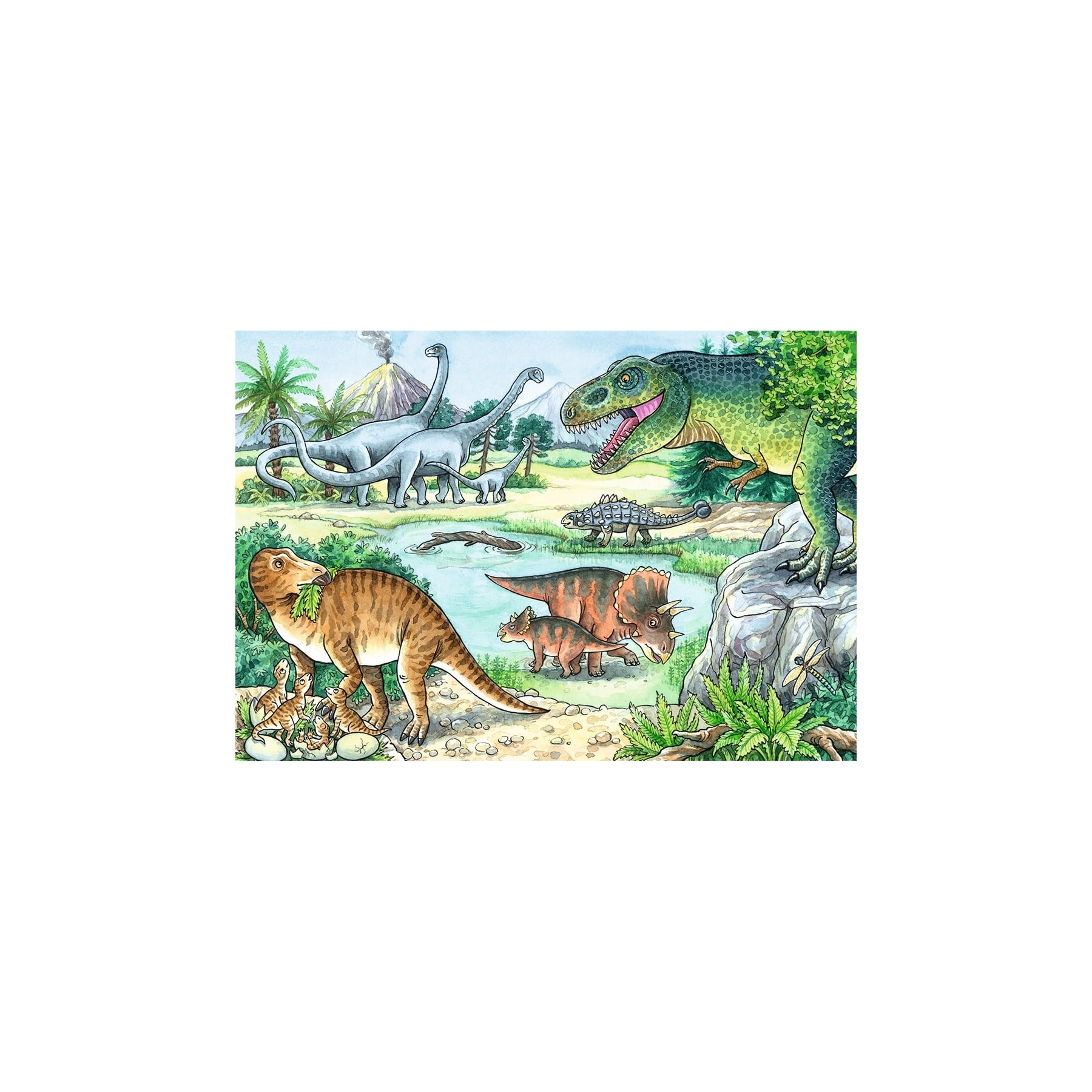 Ravensburger - Dinosaurs Of Land And Sea 2x24p - 05128