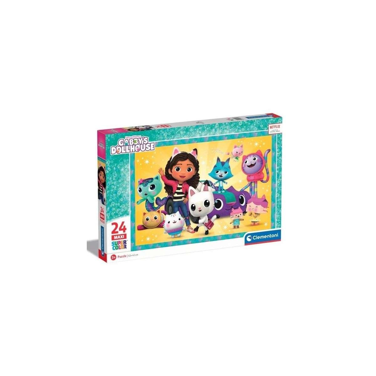 Clementoni Puzzle Super Color Maxi Gabby's Dollhouse, 24pcs. 28521