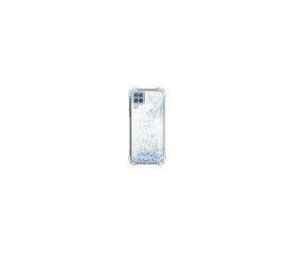 Funda Gel Transparente Purpurina Protección Cámara 3D Samsung Galaxy A22-4G