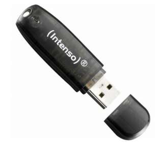Memoria USB Intenso 3502470 Lápiz USB 2.0 Rainbow 16GB Negro
