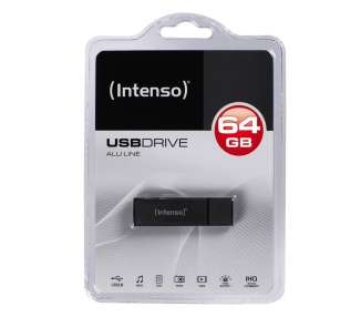 Memoria USB Intenso 3521491 Lápiz USB 2.0 Alu 64GB Antracita
