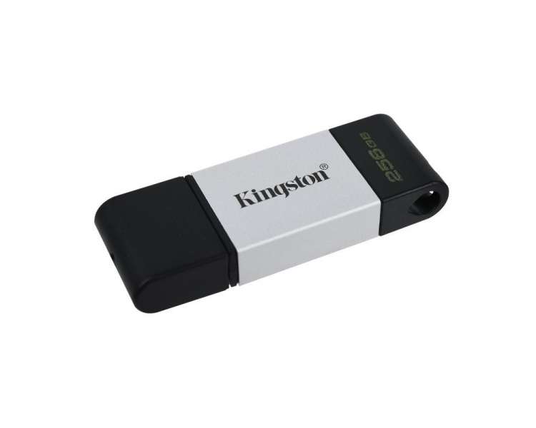 Memoria USB Kingston DataTraveler DT80 256GB USB C 3.2  Plata