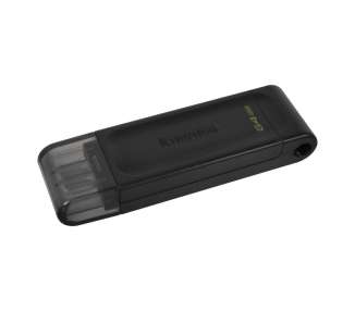 Memoria USB Kingston DataTraveler DT70 64GB USB C 3.2  Negro
