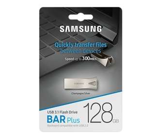 Samsung Bar Plus 128GB USB 3.1 Champaign Silver