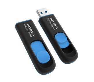 Memoria USB ADATA Lapiz Usb UV128 64GB USB 3.2 Negro/Azul