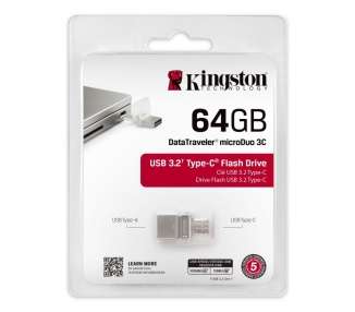 Kingston DataTraveler MicroDuo 3C 64GB USB3.2