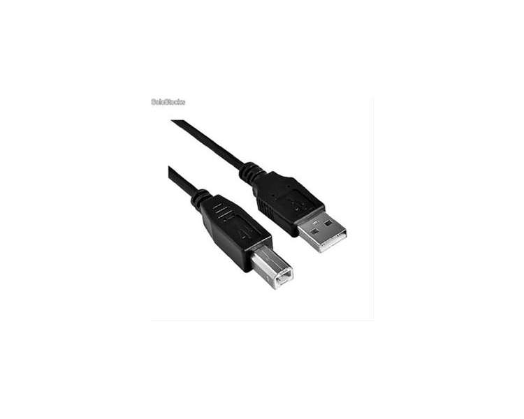 CABLE USB 2.0 IMPRESORA, TIPO A/M-B/M 1.8M NEGRO NANOCABLE