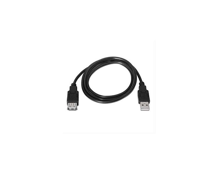 CABLE USB 2.0 PROLONGACION A/M-A/H 3M NEGRO NANOCABLE