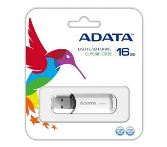 Memoria USB ADATA Lapiz Usb C906 16GB USB 2.0 Blanco
