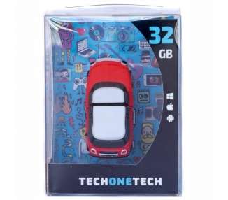 Memoria USB TECH ONE TECH Mini cooper S rojo 32 Gb USB 2.0