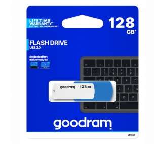 Memoria USB Goodram UCO2 Lápiz USB 128GB USB 2.0 Azul/Blanco