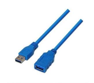 CABLE USB 3.0 A/M-A/H 1M AZUL NANOCABLE