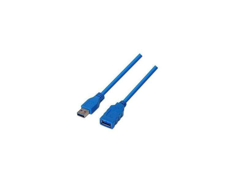 CABLE USB 3.0 A/M-A/H 1M AZUL NANOCABLE