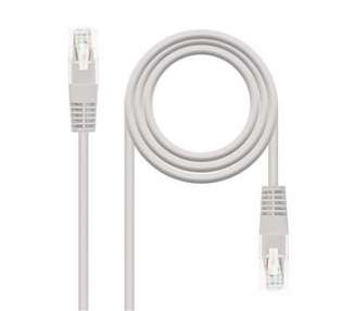 CABLE RED LATIGUILLO RJ45 CAT.6 UTP AWG24,5M GRIS NANOCABLE