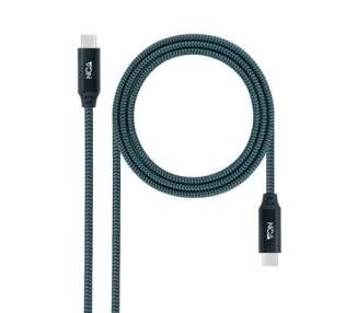 CABLE USB 3.2 GEN2x2 100W 4K/60Hz USB-C M/M 1M NANOCABLE