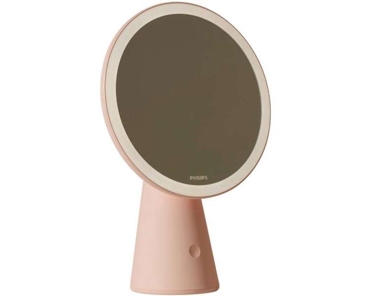 Espejo cosmético de maquillaje con luz philips mirror dsk205/ rosa