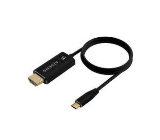 ADAPTADOR USB-C A HDMI 8K 60HZ AISENS 1M NEGRO