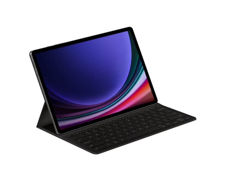 Funda samsung book cover keyboard para tablets samsung galaxy tab s9+/ negra