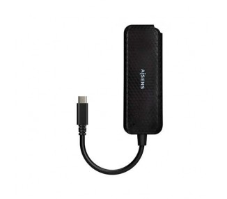 HUB USB-C A 4XUSB-C AISENS 15CM NEGRO