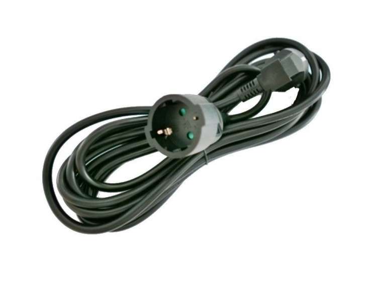 Cable alargador de corriente 3go al5m/ schuko hembra - schuko macho/ 5m/ negro