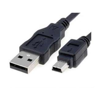 CABLE USB 2.0 A/M-MINI USB B/M 1.8M NEGRO NANOCABLE